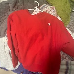 red champion crew neck